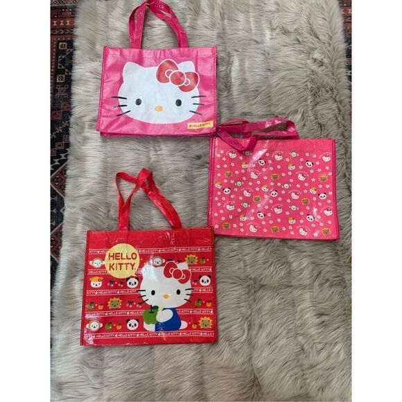 Hello Kitty Reusable Bags- 3 - Picture 1 of 6